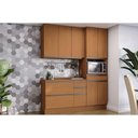 Ver imagem 1 de Kit de Cozinha Completa 4 Peças Maxxi (1aéreo+1balcão+1paneleiro+1complemento) C4p163 Canela -