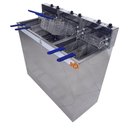 Ver imagem 1 de Fritadeira Elétrica Água e Óleo Jl Colombo Gabinete 2 Cubas 36 Litros e 18 Litros 8000w 148308