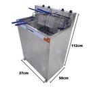 Ver imagem 2 de Fritadeira Elétrica Profissional Água e Óleo 10kw Cuba 36L 220v