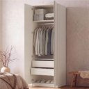 Ver imagem 2 de Guarda Roupa Planejado 2 Portas Lisas 80cm Samambaia CabeCasa MadeiraOriginals Off White