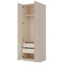 Ver imagem 5 de Guarda Roupa Planejado 2 Portas Lisas 80cm Samambaia CabeCasa MadeiraOriginals Off White