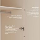 Ver mais imagens de Guarda Roupa Planejado 2 Portas Lisas 80cm Samambaia CabeCasa MadeiraOriginals Off White