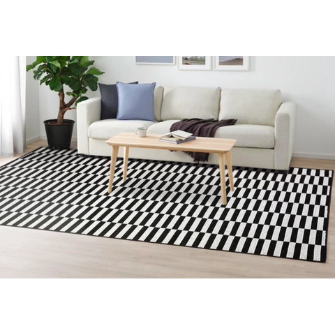 Tapete Sala Geométrico Listras 200X250 Preto Prata Listrado