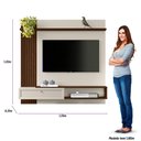 Ver imagem 4 de Painel Ripado para TV até 55 Polegadas MDF 133CMX132CM Alvorada Linea Brasil Marrom