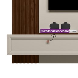 Painel para TV até 55 Polegadas com Ripado Alvorada Linea Brasil - 10
