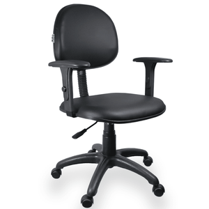 Cadeira Escritório Executiva Slin Corino:amarelo