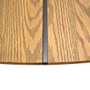 Ver imagem 4 de Mesa Redonda de Jantar com Base de Ferro e Tampo em Madeira Maciça Texturizado Aspen - Iaza Moveis