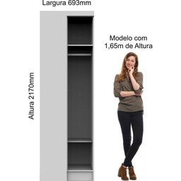 Guarda Roupa Solteiro 4 Peças 3 Portas 3 Gavetas com Escrivaninha e Nicho Aéreo Infinity Móveis Cast - 17 Guarda Roupa Solteiro 4 Peças 3 Portas 3 Gavetas com Escrivaninha e Nicho Aéreo Infinity Móveis Cast - 17