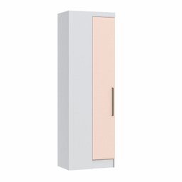 Guarda Roupa Solteiro 4 Peças 3 Portas 3 Gavetas com Escrivaninha e Nicho Aéreo Infinity Móveis Cast - 4 Guarda Roupa Solteiro 4 Peças 3 Portas 3 Gavetas com Escrivaninha e Nicho Aéreo Infinity Móveis Cast - 4