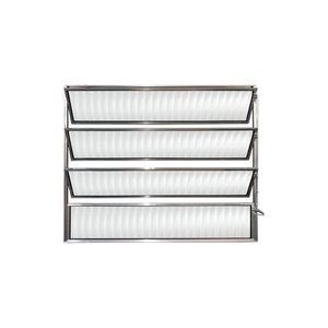 Vitro Basculante Brilhante 80x80 Linha Esmeralda Vidro Canelado