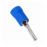 500un Terminal Pino Agulha Pre Isolado 1,5mm a 2,5mm Azul - 6