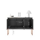 Ver imagem 4 de Buffet Luxuoso 3 Portas Barcelona - Preto Cobre