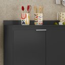 Ver imagem 2 de Tampo para Balcão de Cozinha 148cm Mdp M24 Preto - Mpozenato