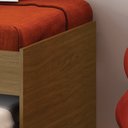 Ver imagem 7 de Cama Bicama Solteiro com Baú e Cama Auxiliar Marrom/Diamond
