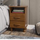 Ver imagem 1 de Mesa de Cabeceira 2 Gavetas Viena Evidence 