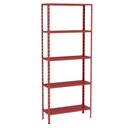 Ver imagem 1 de Estante Aço 5 Prateleiras Livros Cozinha Quarto Eaf014 Vermelho