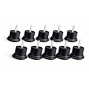 Ver imagem 2 de Kit 8 Pés para Sofá e Moveis em Geral Preto com Altura de 3,5cm X 5cm de Diametro Resistente