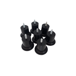 Kit 8 Pés para Sofá e Moveis em Geral Preto com Altura de 3,5cm X 5cm de Diametro Resistente - 3