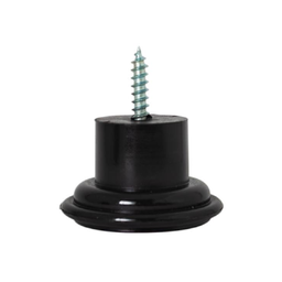 Kit 8 Pés para Sofá e Moveis em Geral Preto com Altura de 3,5cm X 5cm de Diametro Resistente - 1