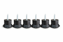 Ver imagem 3 de Kit 8 Pés para Sofá e Moveis em Geral Preto com Altura de 3,5cm X 5cm de Diametro Resistente