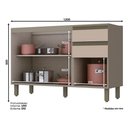 Ver imagem 1 de Balcão de Pia Évelin Duna Cristal - Henn