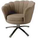 Ver imagem 5 de Kit Duas Poltronas Giratórias Pétala em Linho Premium 03-castor Sua Casa Decorações