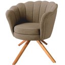 Ver imagem 6 de Kit Duas Poltronas Giratórias Pétala em Linho Premium 03-castor Sua Casa Decorações