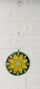 Ver imagem 2 de Quadro Mandala Pintada À Mão Flor Verde Esperança 14 Cm