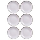 Ver imagem 1 de Kit 6 Pratos Fundos Tramontina Canyon em Porcelana Decorada 21cm Cozinha Servir Sopa Caldos