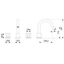 Ver imagem 3 de Torneira Misturador para Banheiro de Mesa Bica Alta com Válvula de Escoamento Debba Roca