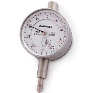 Relógio Comparador - Cap. 0-5 Mm - Graduação de 0,01mm - Diâmetro do Mostrador Ø58mm - Tampa Traseir