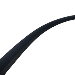 Rodapé Eva Autocolante Flexível Cordão 2,5cmx1,5cm 15 Metros - Preto - 2