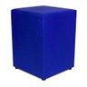 Puff Decorativo Quadrado Corino Azul 45x34x34cm Orthovida - 1