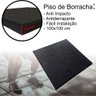 Piso Academia Emborrachado Preto Anti Impacto 100x100 Cm - 1