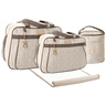 Kit Bolsas Maternidade Mave Baby 4 Peças Luxo Bege - 1