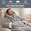 Ver imagem 2 de Cobertor com Manga Manta Sherpa Microfibra Quentinho Aveludado Casa Dona