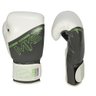 Luva de Boxe Muay Thai Profissional Couro MKS Icon Branco e Cinza 14 Oz - 7