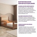 Ver mais imagens de Cama Infantil Montessoriana Reversível LED Rattan e Grade de Proteção Wave Casatema MadeiraOriginals Marrom/Freijó