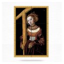 Ver imagem 1 de Quadro Santa Helena com Cruz de Madeira 60x40 em Azulejos