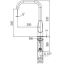 Ver imagem 3 de Monocomando para Cozinha de Mesa Bica Alta com Arejador Articulado Noronha Celite