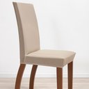 Ver imagem 2 de Kit 06 Capas para Cadeiras 6 Lugares Malha Gel 100% Poliéster:avelã