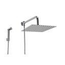 Ver imagem 1 de Ducha Inox 25x25 Cm com Chuveirinho Manual em Abs com Trava