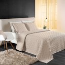 Ver imagem 2 de Kit Cobre Leito Desirée Casal Bordado Micropercal 3Pçs Cáqui