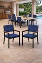 Ver imagem 4 de Conjunto Gourmet Náutica 8 Cadeiras Elegance Solare-azul Pto
