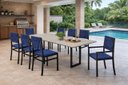Ver imagem 1 de Conjunto Gourmet Náutica 8 Cadeiras Elegance Solare-azul Pto