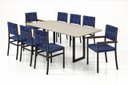 Ver imagem 2 de Conjunto Gourmet Náutica 8 Cadeiras Elegance Solare-azul Pto