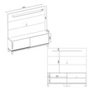 Ver imagem 3 de Rack Painel Dora para Tv até 65 Polegadas Caemmun
