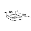 Ver imagem 2 de Saboneteira Quadrada Tempo Roca