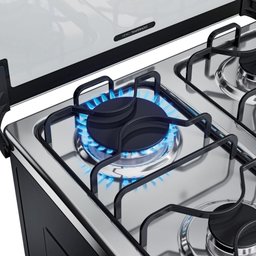 Fogão 4 Bocas Espelhado com Mesa Inox Dako Magister Inox Style Bivolt - 4