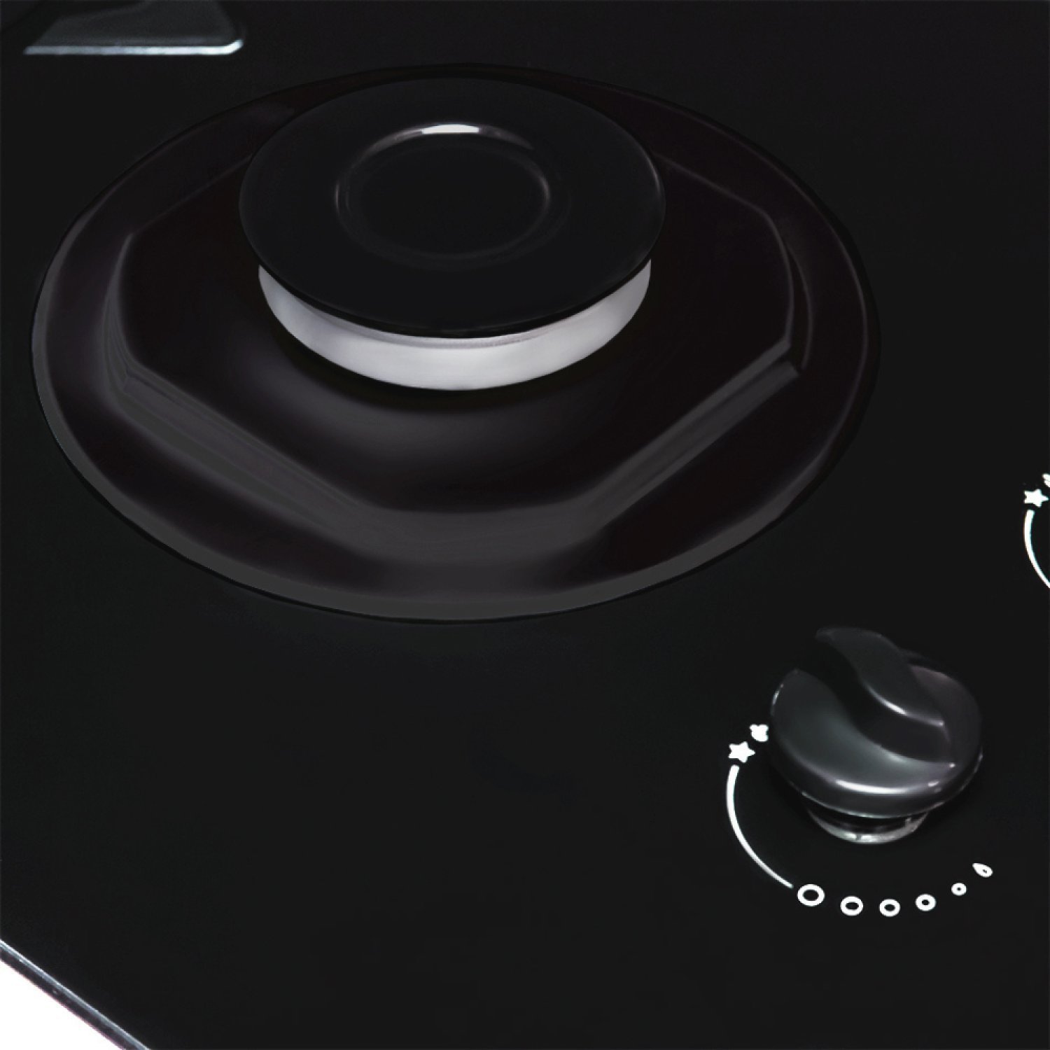Cooktop 5 Bocas Tripla Chama Flange Esmaltado Vidro Bivolt Fogatti